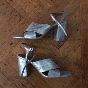 Silver Zara Sandal Heels